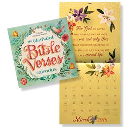 2016 Illustrated Bible Verses Wall Calendar