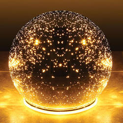 5" Starry Points of Light Mercury Glass Sphere