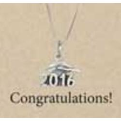 2016 Graduation Cap Necklace in Gift Box