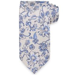Floral Woven Italian Silk Tie