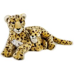 Cheetah & Cub Plush Stuffed Animal Toys
