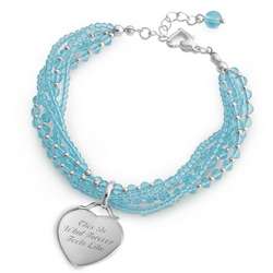 Blue Five Strand Bracelet