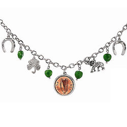 Irish Penny Lucky Charm Bracelet