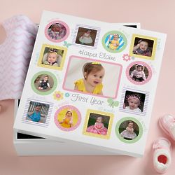 The First Year Personalized Photo Memory Box