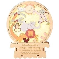 God Created Everything Standing Wood Plaque