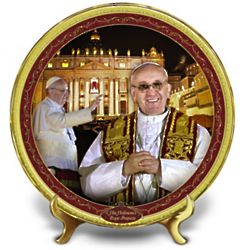His Holiness, Pope Francis Commemorative Plate