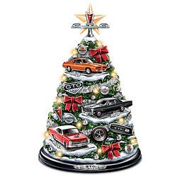 Pontiac GTO Tabletop Christmas Tree with Lights and Engine Sound