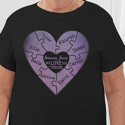Lady's We Love You To Pieces Personalized T-Shirt