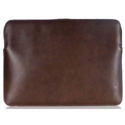 Dark Brown Leather Laptop Sleeve