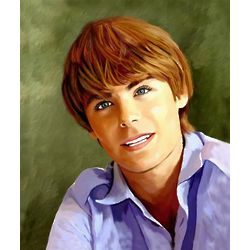 Zac Efron Oil Painting Giclee