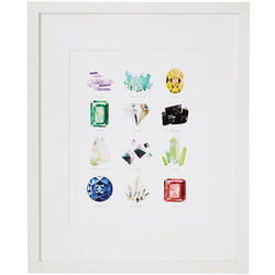 Gem and Mineral Collection Framed Print