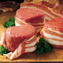 Bacon-Wrapped Filet Mignon 6 4-oz. Steaks