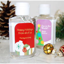 Personalized Holiday Hand Sanitizer