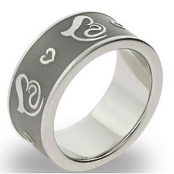Mother's Arms Stainless Steel Ring