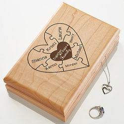 Together We Make a Family Personalized Jewelry Box