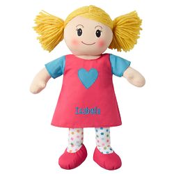 Personalized Super Sweet Rag Doll with Blonde Hair