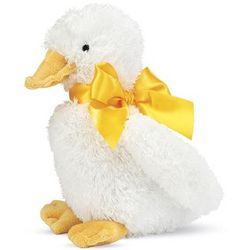 All-White Plush Lucky Duck