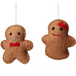 Gingerbread Couple Ornaments