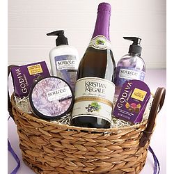 Pampered Perfection Spa and Sparkling Juice Gift Basket