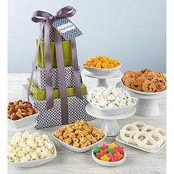 Simply Stated Congratulations Sweets and Snacks Gift Tower