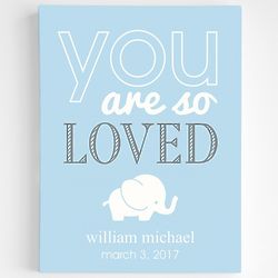 Personalized Loving Baby Wall Art