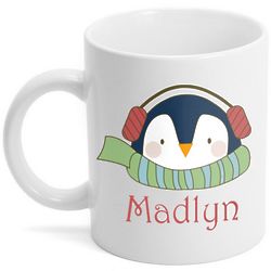Personalized Penguin Holiday Coffee Mug