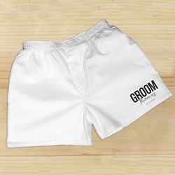 Personalized Groom Cotton Boxers