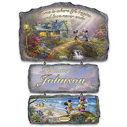 Disney's Seasons of Joy Personalized Welcome Sign