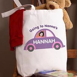 Personalized Photo Tote for Sleepovers