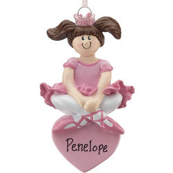 Ballet Princess Personalized Christmas Ornament