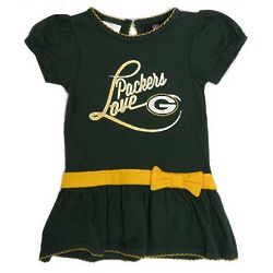 Preschooler's Green Bay Packers Love Dress