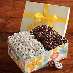 Yogurt and Chocolate-Covered Pretzels Gift Box