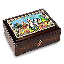 The Wizard of Oz Light-Up Music Box with Ruby Slippers Charm