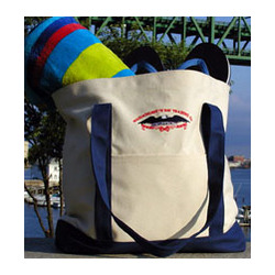 Canvas Boater Tote