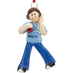 Chillin' Out Boy Personalized Christmas Ornament