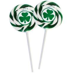 St Patrick's Day Shamrock Whirly Pops