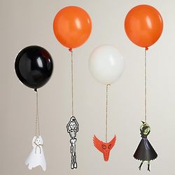 8 Halloween Balloon Holder Ghouls