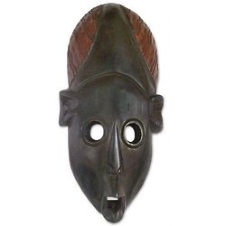Oblong Face Akan Wood Mask
