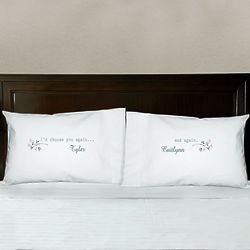 Personalized I'd Choose You Again And Again Pillowcase Set