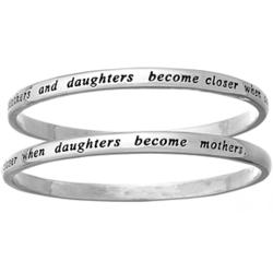 Mothers and Daughters Sentiment Bangle