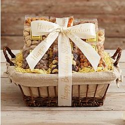 Snack Attack Gift Basket with Personalized Ribbon