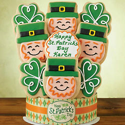 Personalized St. Patrick's Day Cookie Bouquet