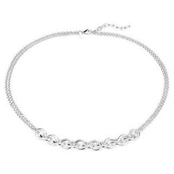 Sterling Silver Textured Link Necklace