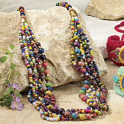 Multistrand Colorful Beaded Necklace