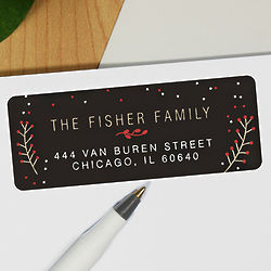 Personalized Berry Address Labels