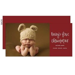 Baby's First Christmas Custom Photo Holiday Card