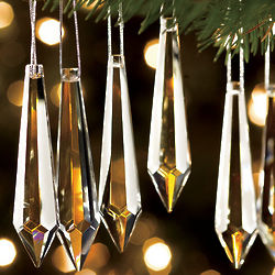 Crystalline Christmas Ornaments
