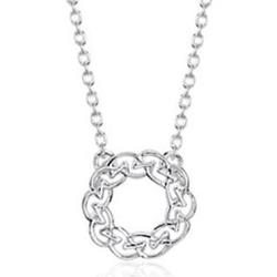 Silver Celtic Circle Knot Necklace