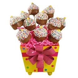 Hand Decorated Cupcake Mini Cake Pops