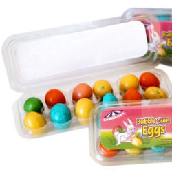 Bubble Gum Mini Easter Eggs in Cartons